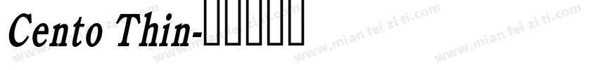 Cento Thin字体转换